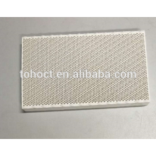 Sustrato de disco de cerámica de placa de cerámica de nido de abeja de cerámica infrarroja de 129x72x13,8 mm